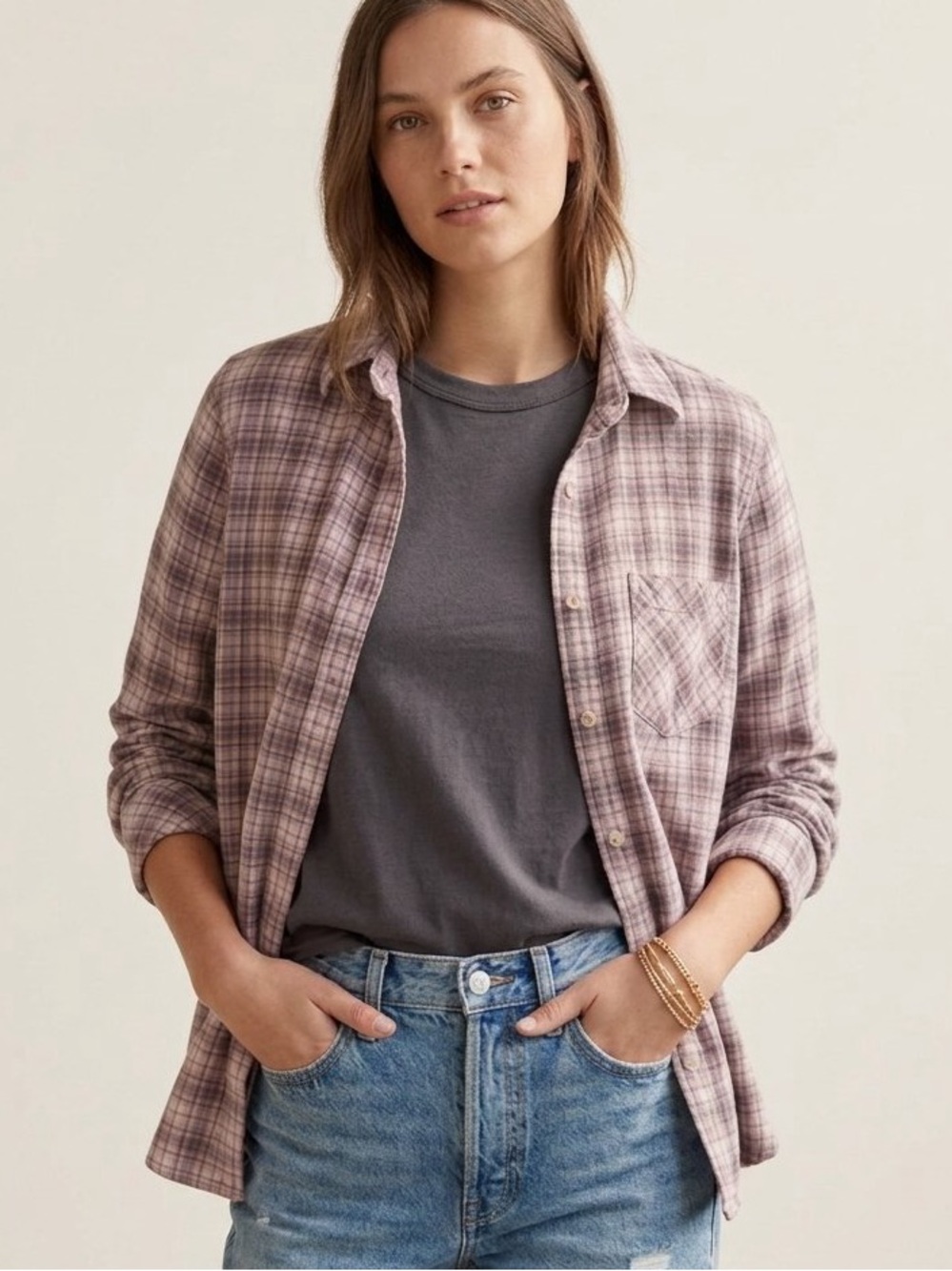 TNA Flannel Long Sleeve Top- Size XXS
